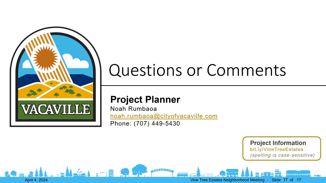 Vine Street residents debate development proposal amid concerns over ridgeline views and wildlife