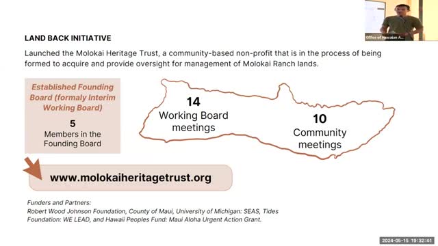 Community rallies to reclaim ownership of Molokai Ranch