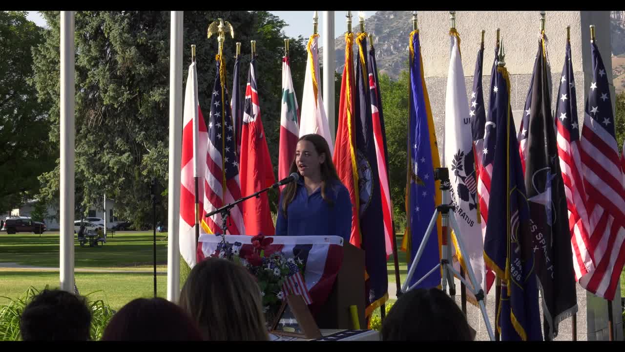 Chief Beebe inspires youth with message of freedom and remembrance
