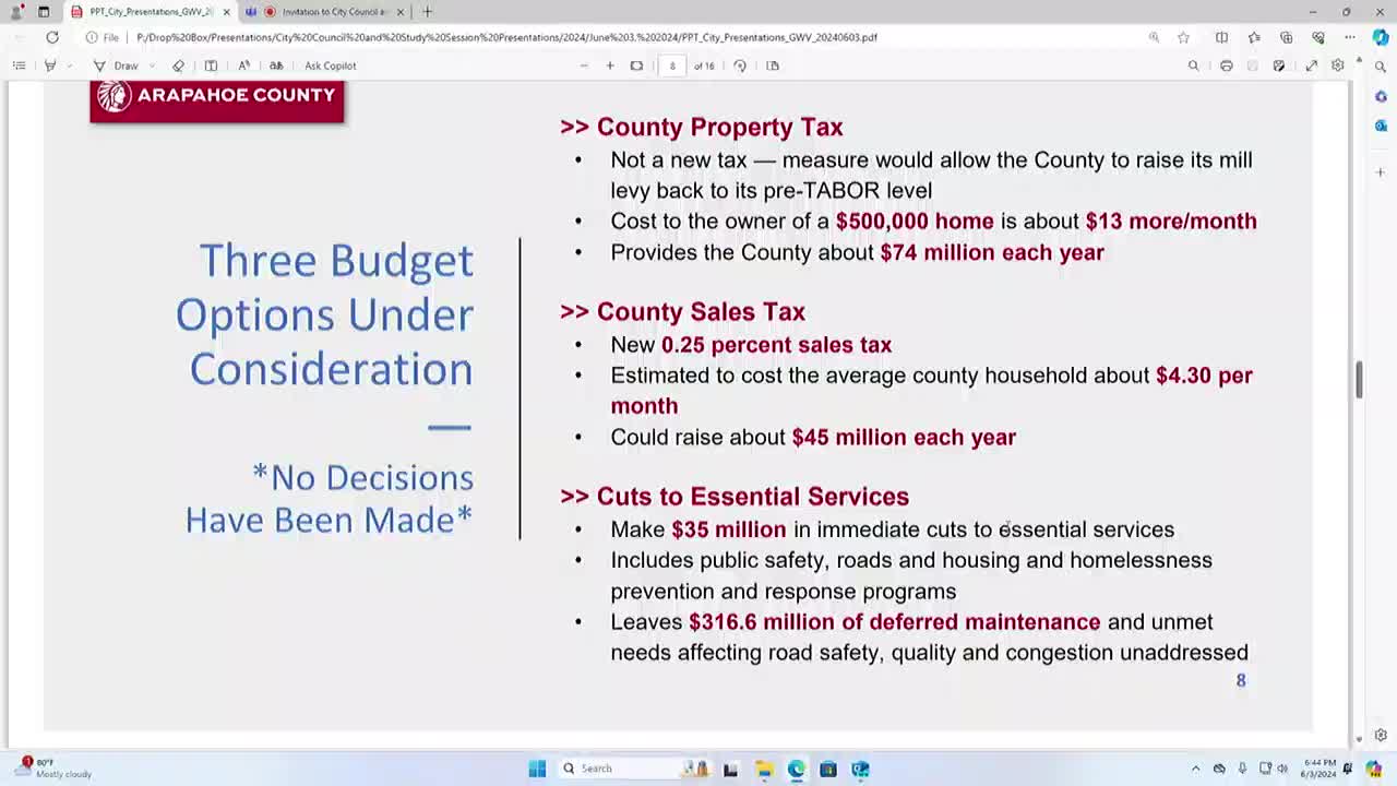 County faces funding crisis amid rising service demands