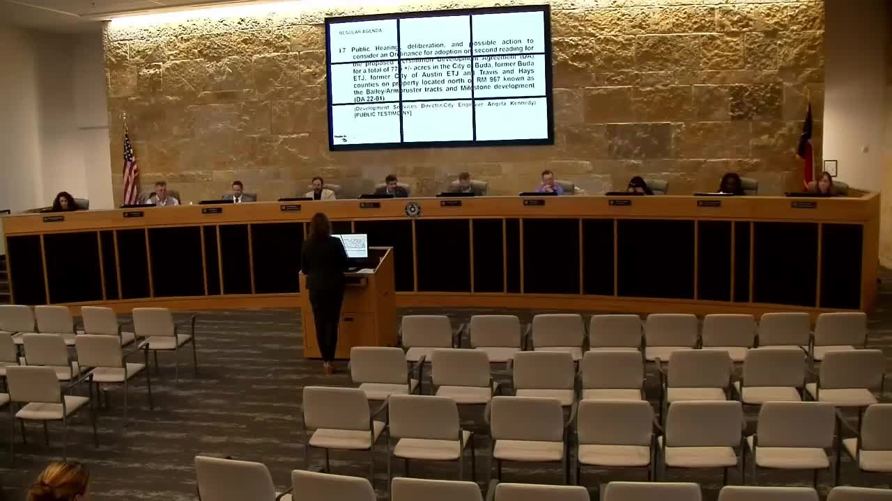 Buda moves forward with ambitious 775 acre development plan