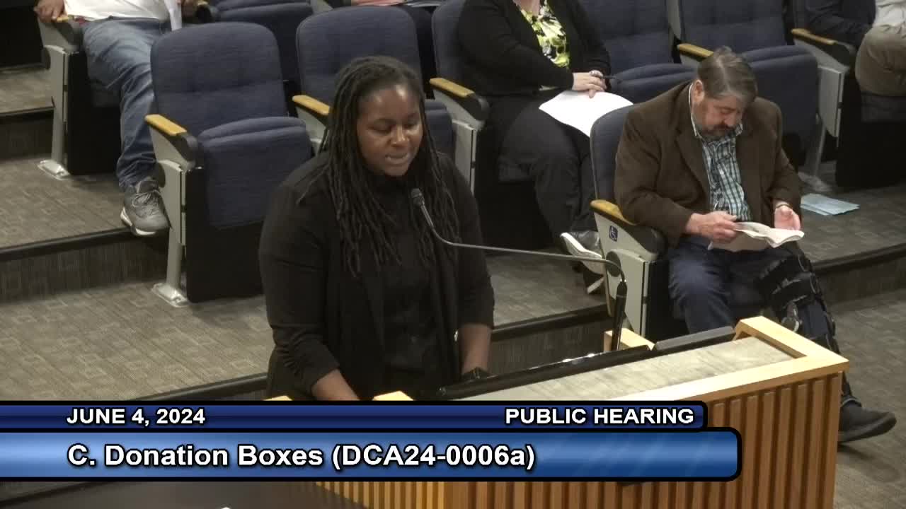 City Council Moves to Regulate Donation Boxes Amid Legal Challenges