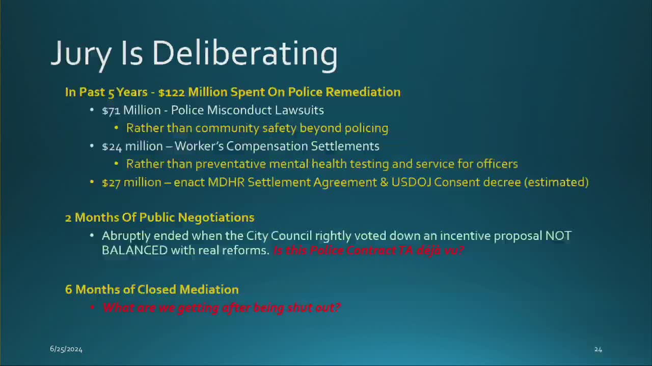 Activists demand rejection of controversial police contract