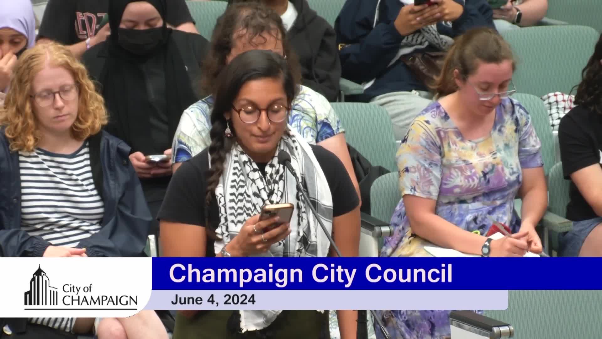 Activists demand city divest from companies profiting genocide