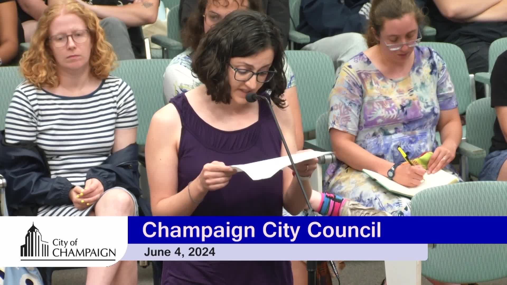 Champaign residents demand divestment from companies funding genocide