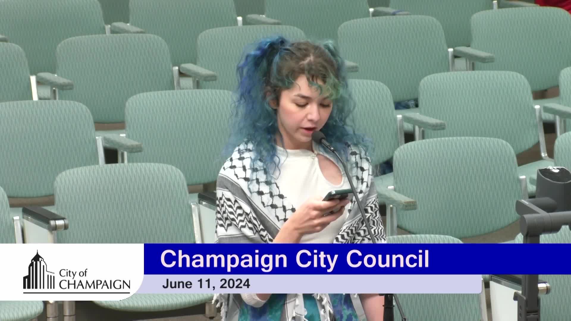 City resident confronts council over discrimination and police harassment