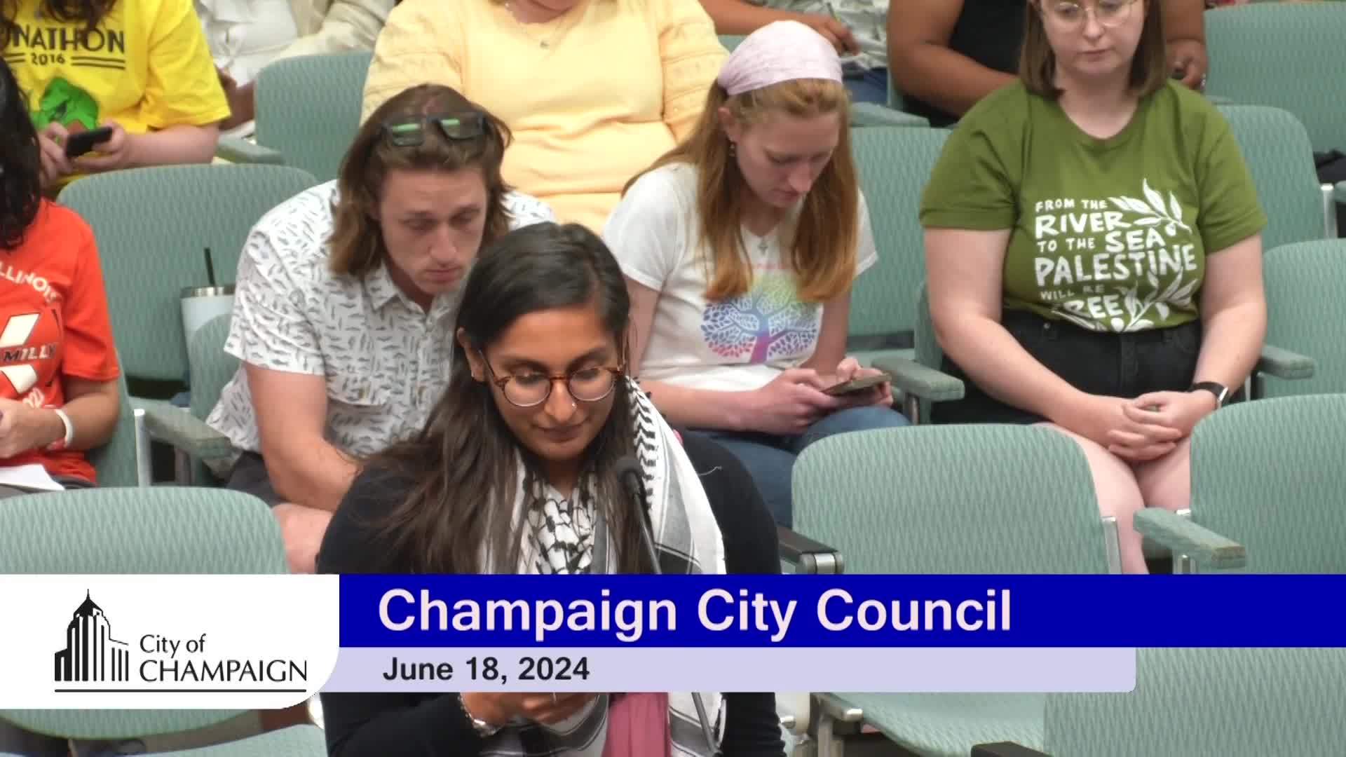 Champaign residents demand action against genocide in Palestine