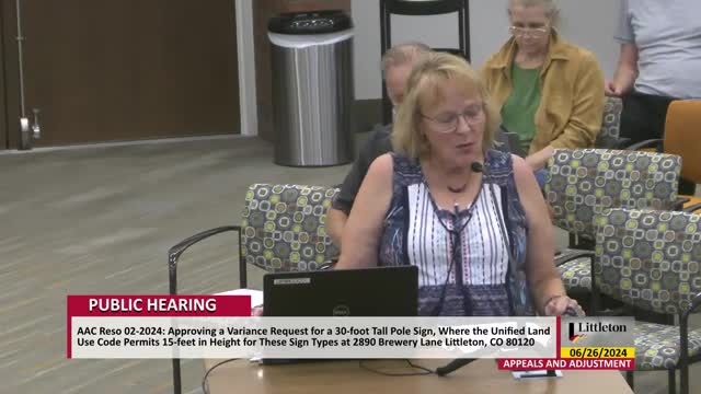 Residents Rally Against Brewery Sign Plans in Littleton