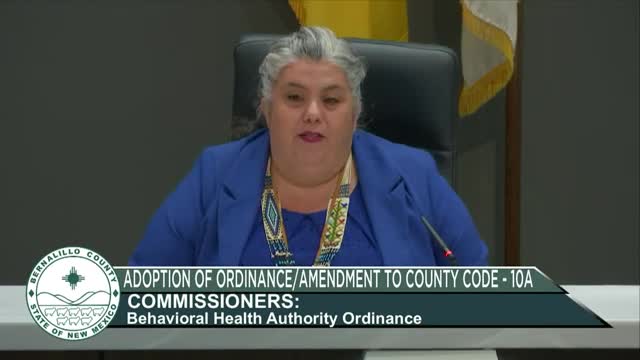 Commissioners push for groundbreaking behavioral health ordinance