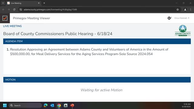 County approves $500000 for vital meal delivery services