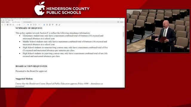 School Board Proposes Major Attendance Policy Overhaul