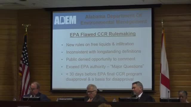 Alabama challenges EPA disapproval in high-stakes legal battle