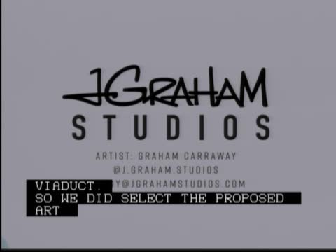 Artist transforms viaduct with interactive mural and lighting