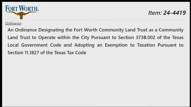 Fort Worth Council approves landmark affordable housing initiative