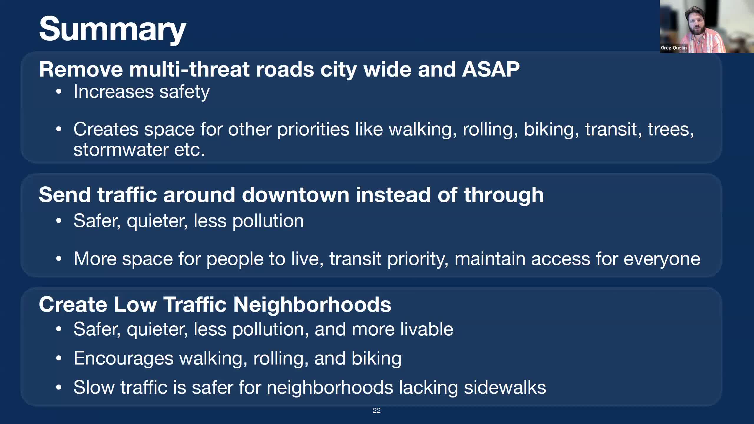 Urban planner advocates bold changes for safer streets