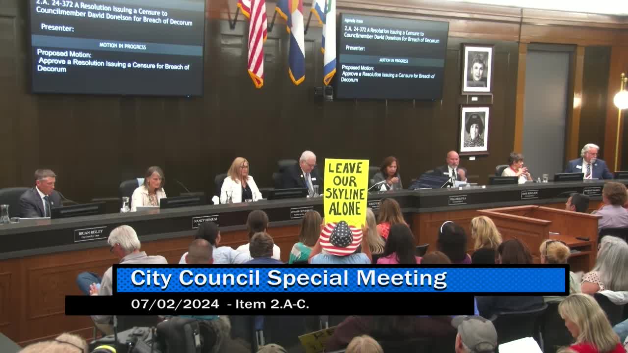 Council president calls for unity amid divisive tensions