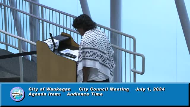 Activists demand action against genocide at city council meeting