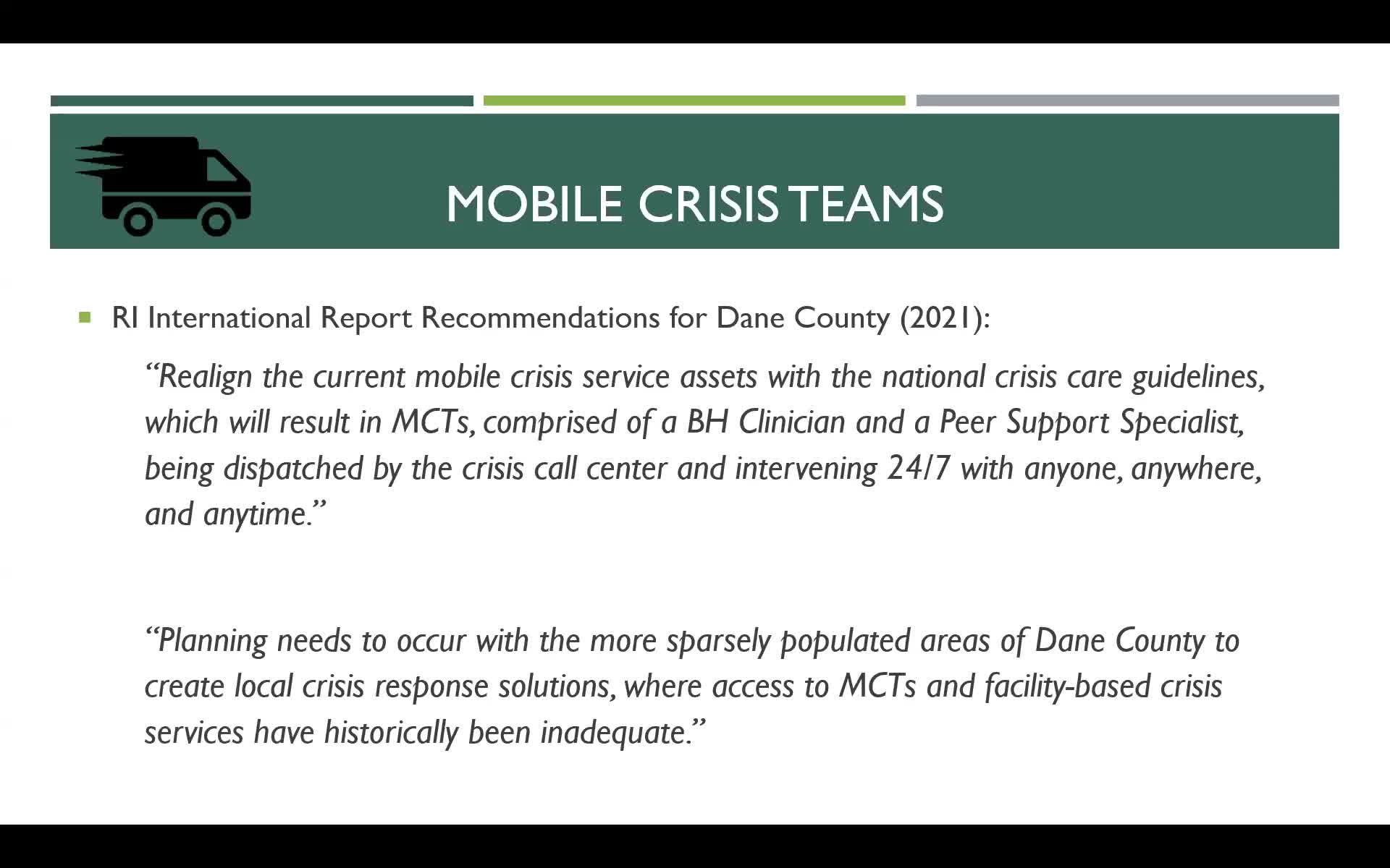 Experts unveil transformative recommendations for mobile crisis response
