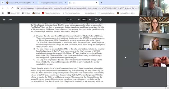 City debates costly solar project amid maintenance concerns