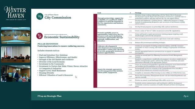 City launches ambitious plan for economic growth and sustainability