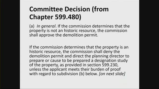 Heritage Commission faces tough decision on historic demolition