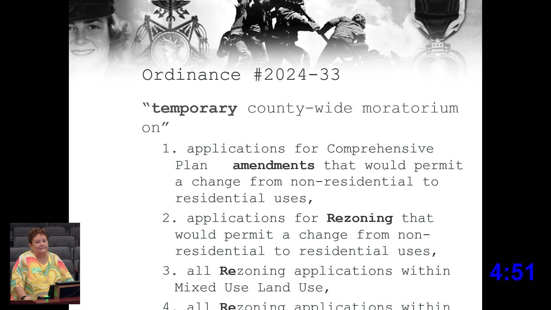 Commissioner warns against risky residential rezoning plans