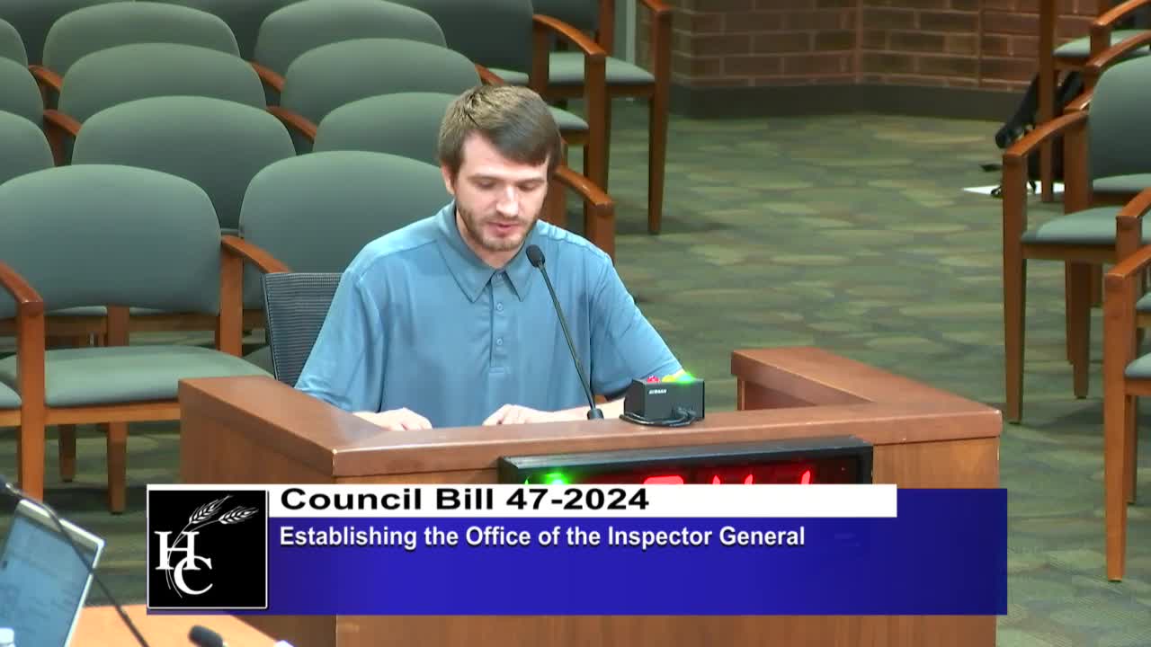 Council member pushes for watchdog office to combat corruption