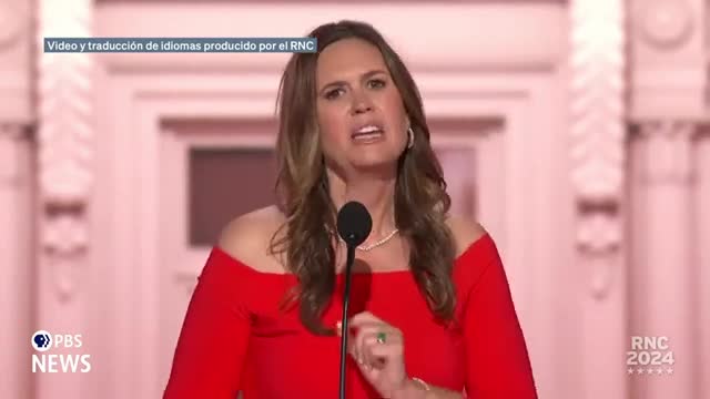 Governor champions Trump as America’s savior in passionate speech