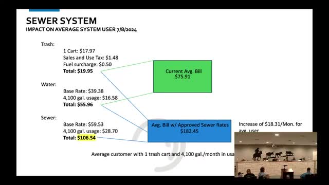City Council Faces Backlash Over Sewer Rate Increase