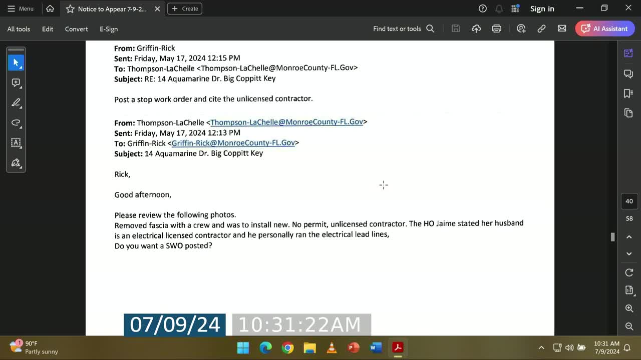 County issues stop work order amid licensing controversy