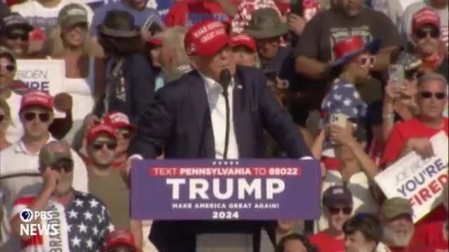 Trump vows to reclaim America and defeat Biden in rally