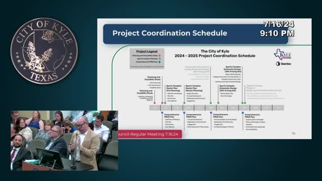 Kyle launches ambitious master plan for new sports complex