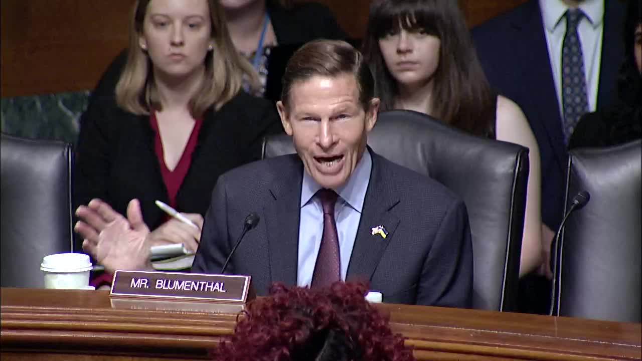 Senator confronts nominee over past ties to workers dignity