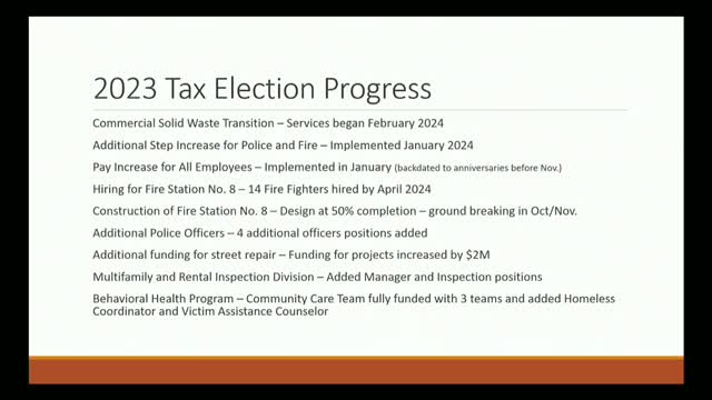 City launches aggressive plan to enhance public safety and infrastructure