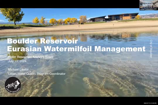 Boulder Reservoir battles invasive watermilfoil crisis