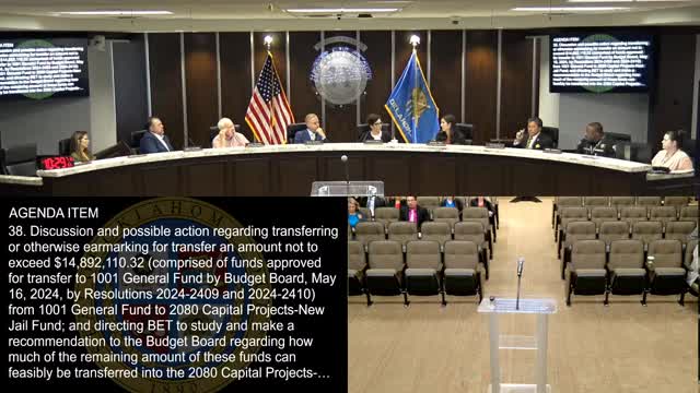 Budget Board Faces Controversy Over New Jail Funding