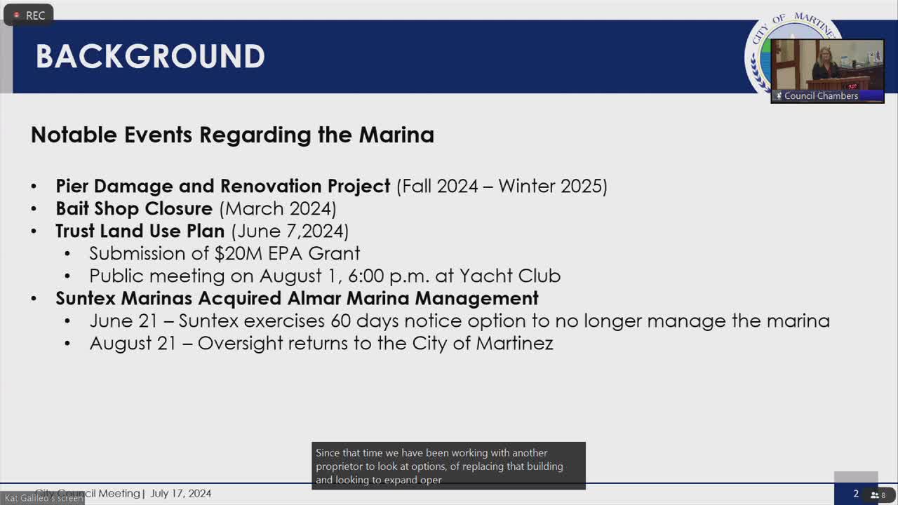 City launches major overhaul plan for struggling marina