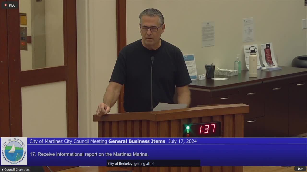 Martinez seeks $15 million to revitalize aging marina