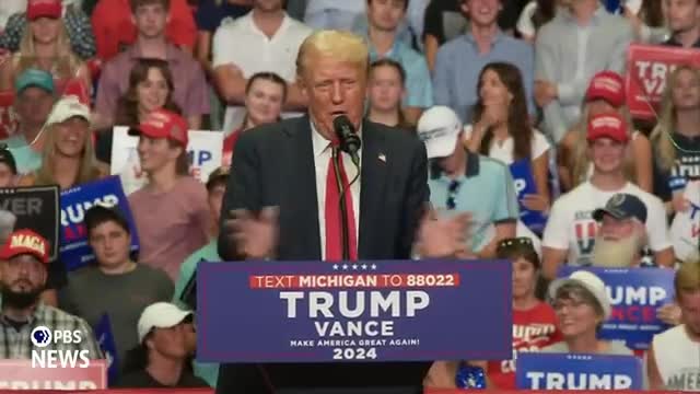 Trump rallies supporters with bold claims and campaign promises