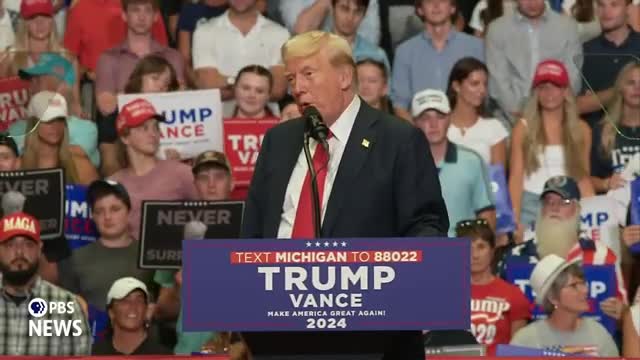 Trump vows to end inflation and restore law and order