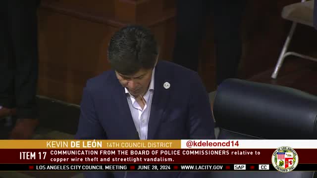 Council tackles copper theft crisis threatening community safety