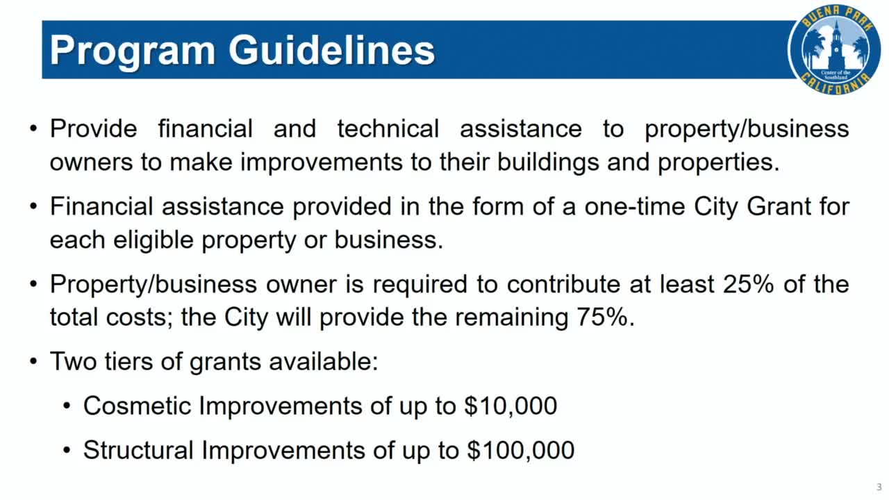 City launches million dollar grant program for business improvements