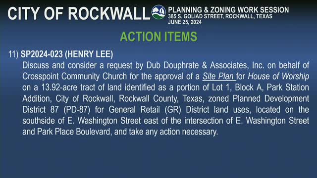 City approves site plan for new church despite traffic concerns