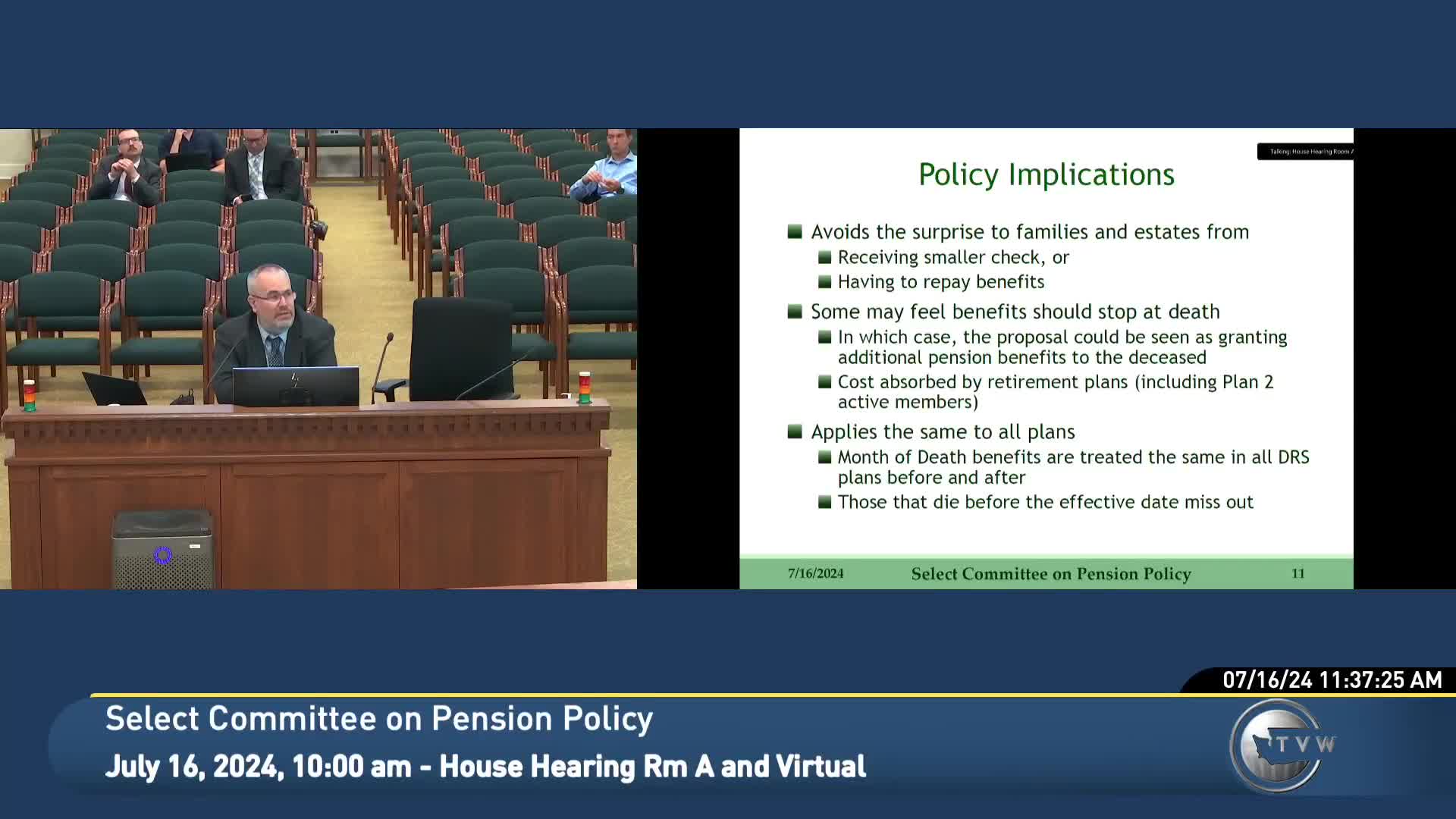 Support grows for bill aiding retirees in grief recovery