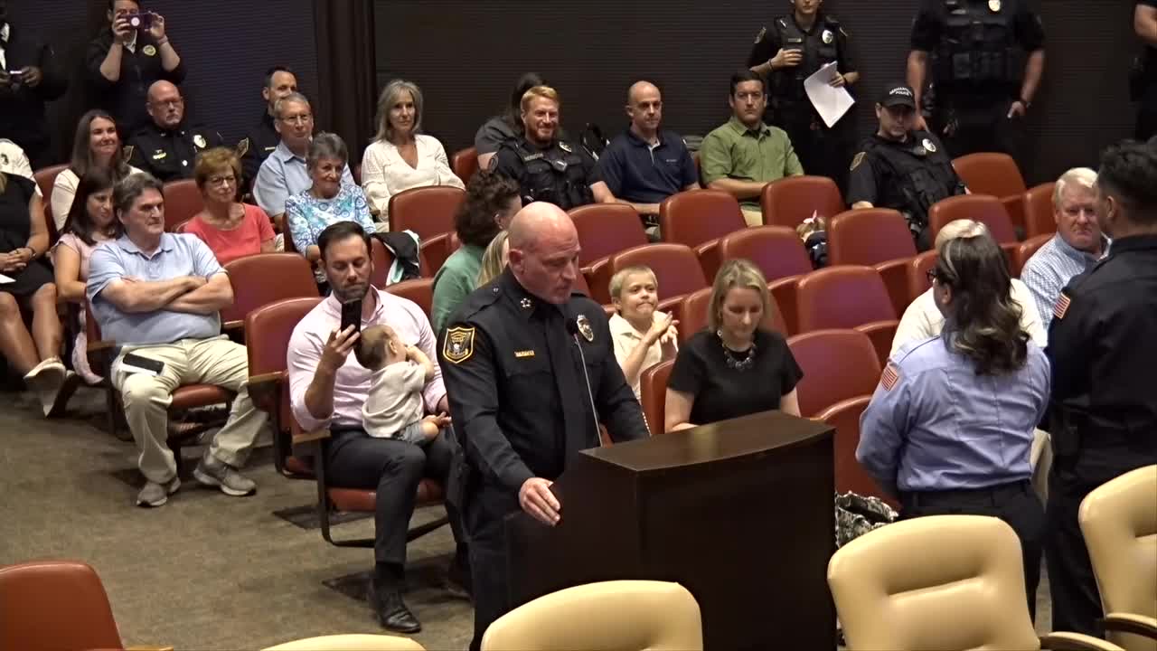 Officers save infant's life in dramatic rescue effort