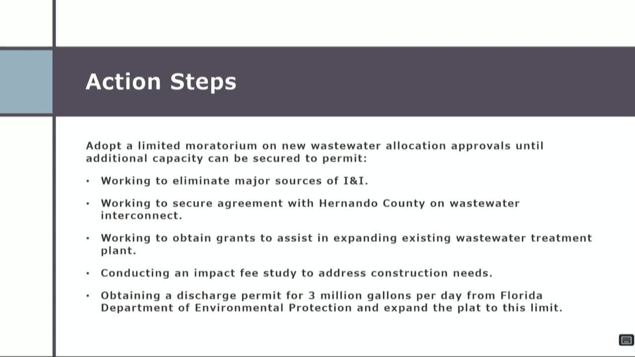 City Council Faces Urgent Wastewater Crisis and Moratorium