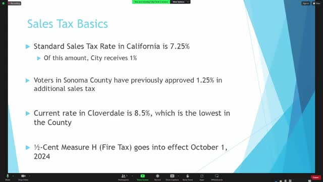 Cloverdale considers controversial sales tax hike for funding