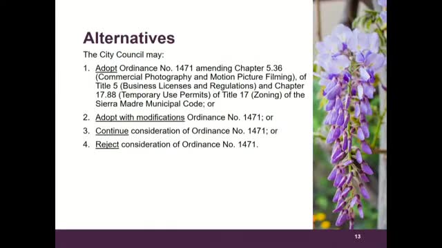 City Council Moves Forward with Controversial Ordinance 1471