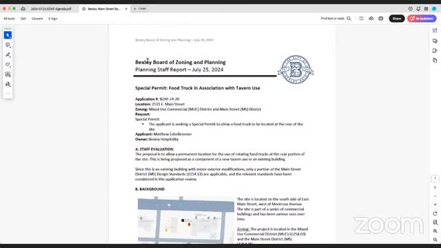 Food truck proposal sparks debate over noise and regulations