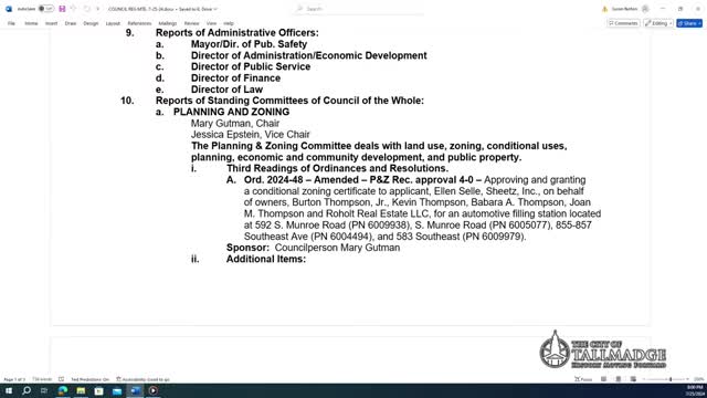 City Council Approves Controversial Commercial Development Plan